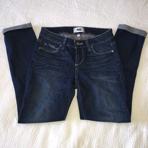 Paige Kylie Cuffed Cropped Skinny Jeans